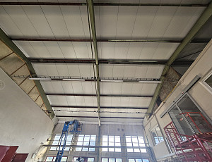 Rekonstrukce střešního pláště průmyslové výrobní haly